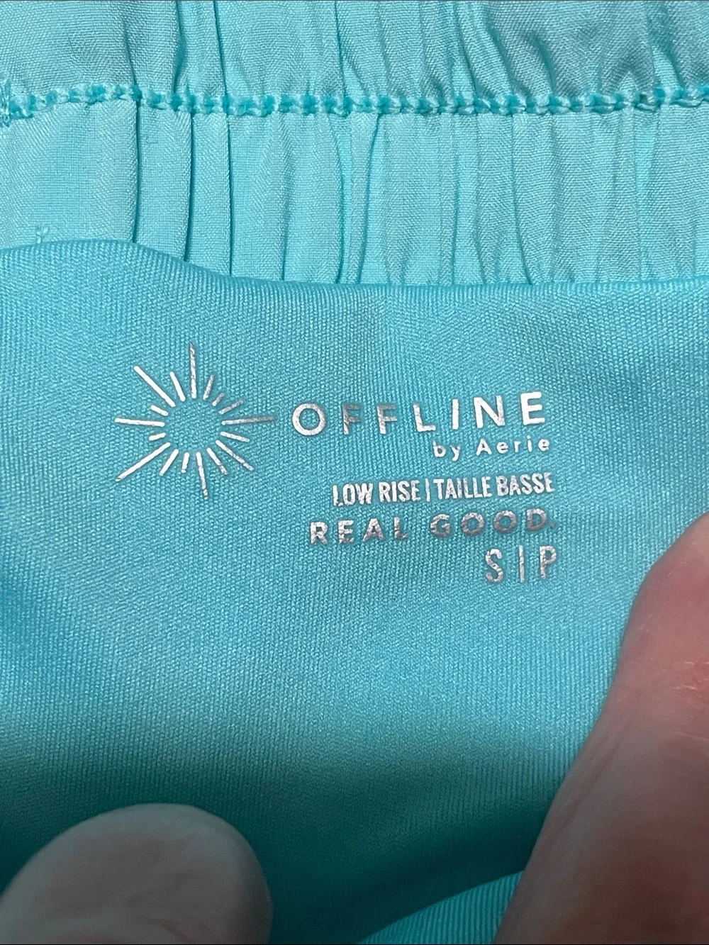 OFFLINE By Aerie Running Shorts Womens Aqua Blue Flowy Dolphin Athletic Sz Small